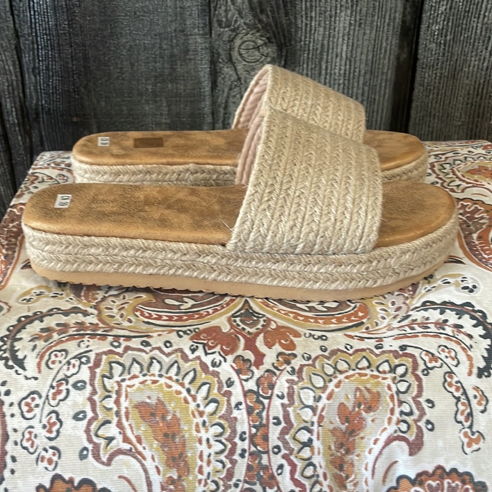 Wedge Espadrille Sandals, never worn